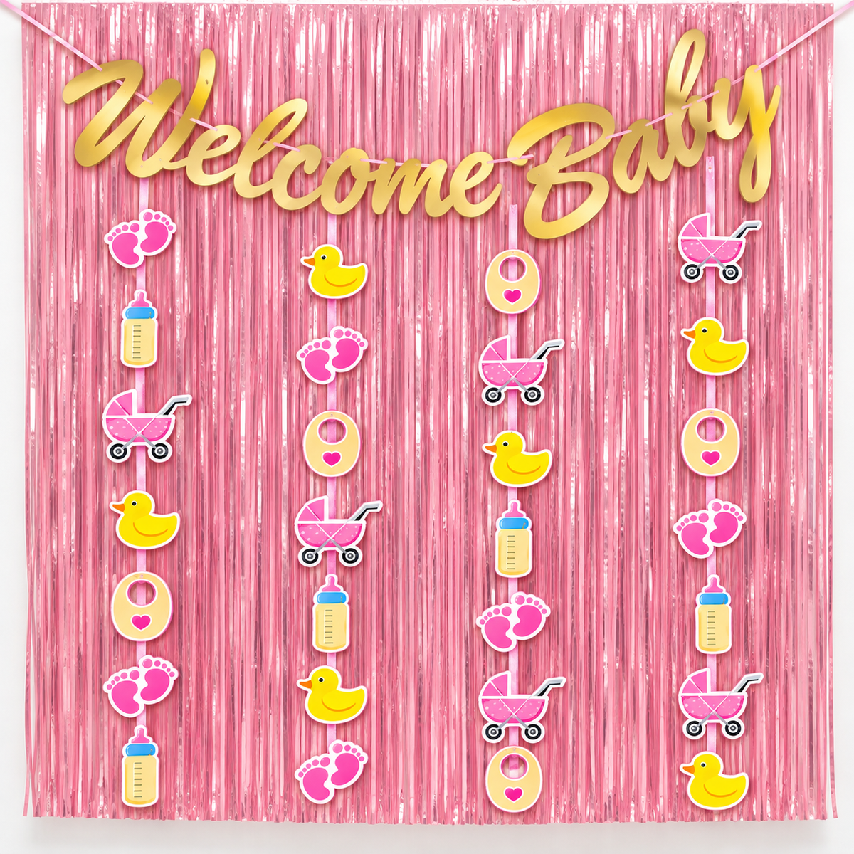 Welcome Baby Decoration Set – Pink & Blue