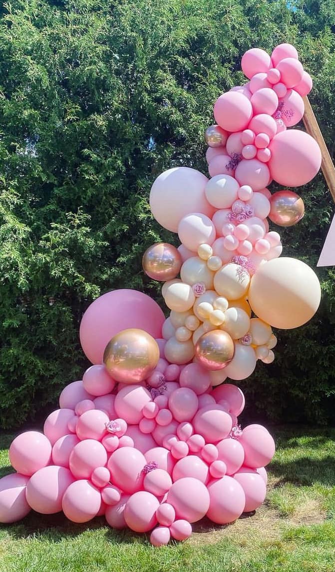 Pink & Cream Balloon Garland Kit
