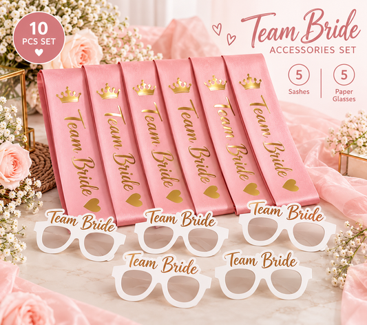 Team Bride Accessories Set – 10 Pieces