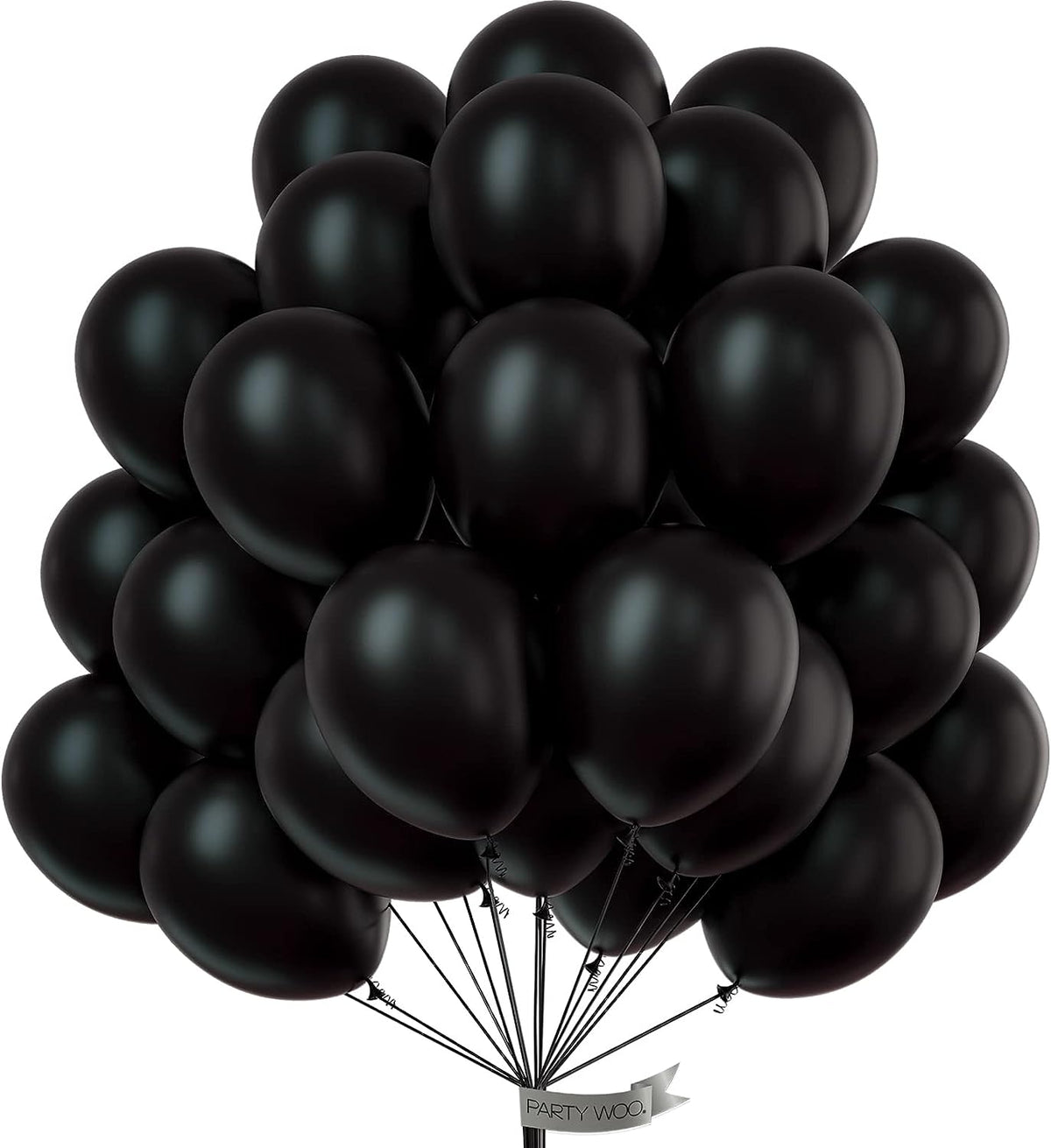 Black latex balloon