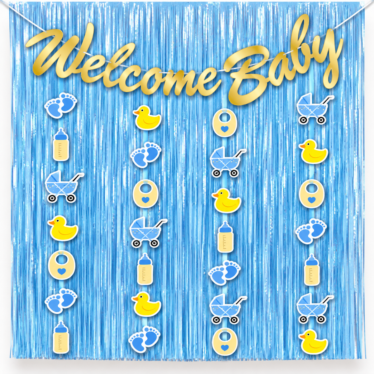 Welcome Baby Decoration Set – Pink & Blue