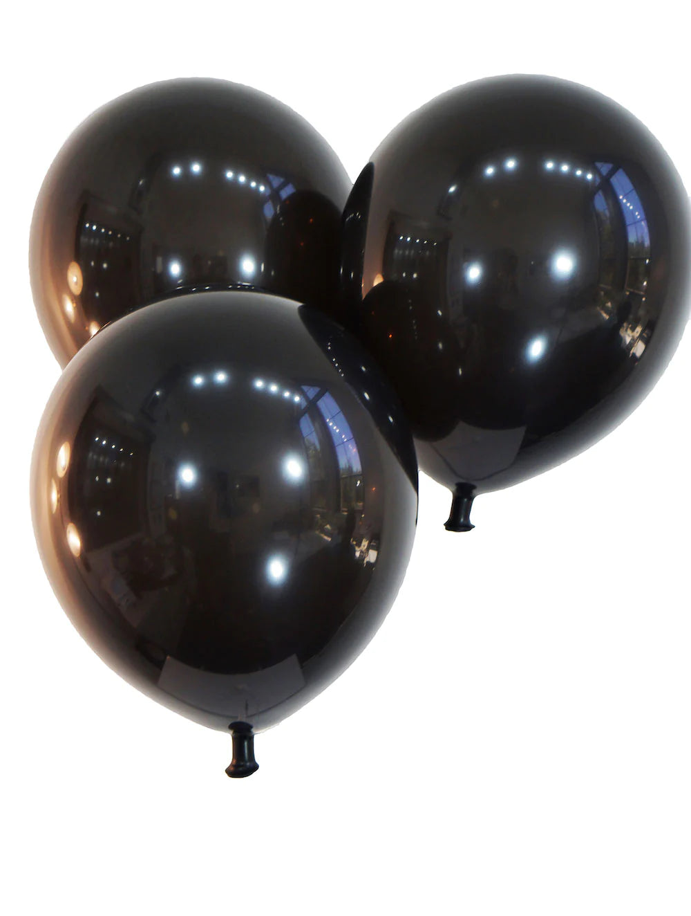 Black latex balloon