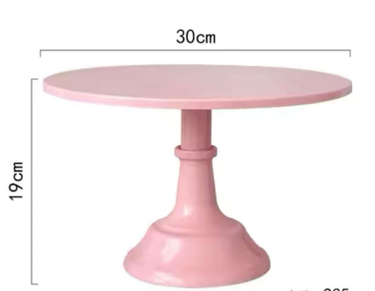 Cake Stand in Pink, White & Green