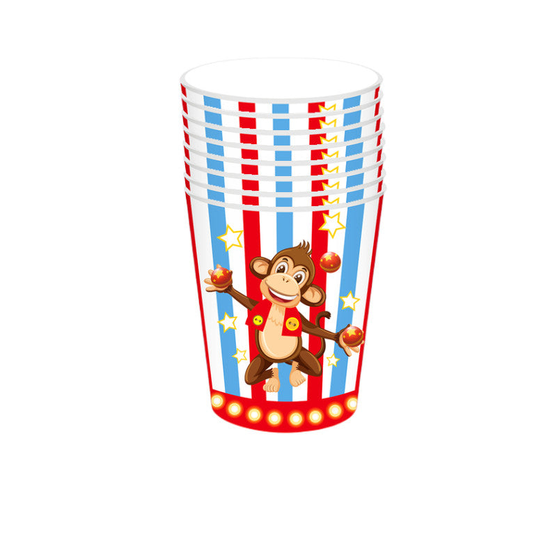Circus theme (red, blue and yellow)