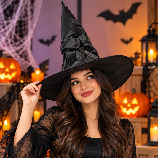 Black Witch Hat – Halloween Costume Accessory