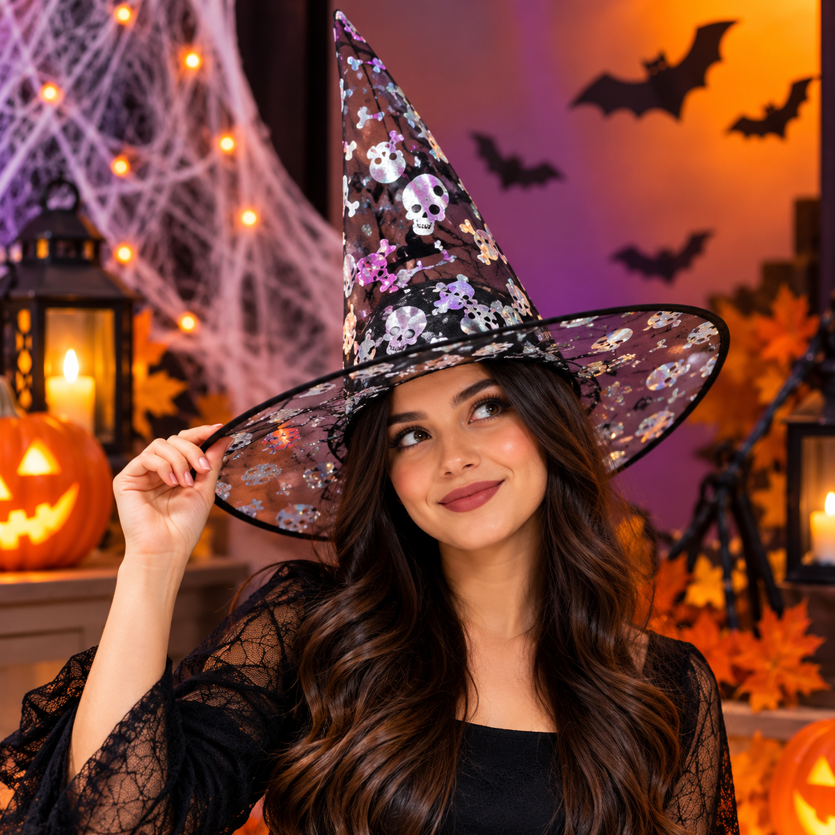 Black Witch Hat – Halloween Costume Accessory