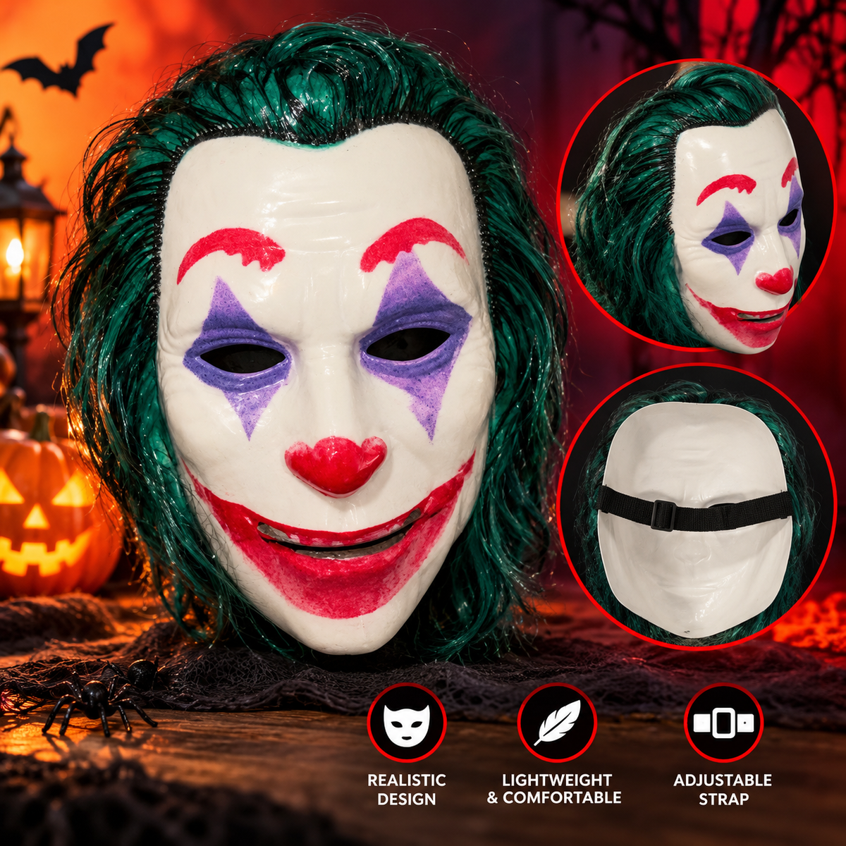 Halloween Scary Face Masks – Assorted Designs 🎃